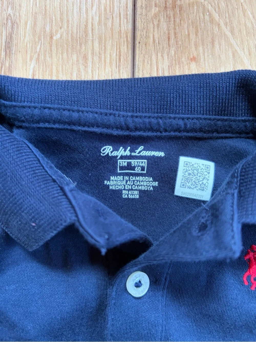 Ralph Lauren Navy Polo Baby Soft Cotton Shortall